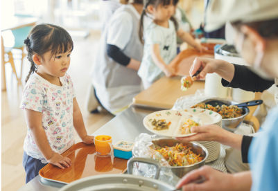 給食の様子
